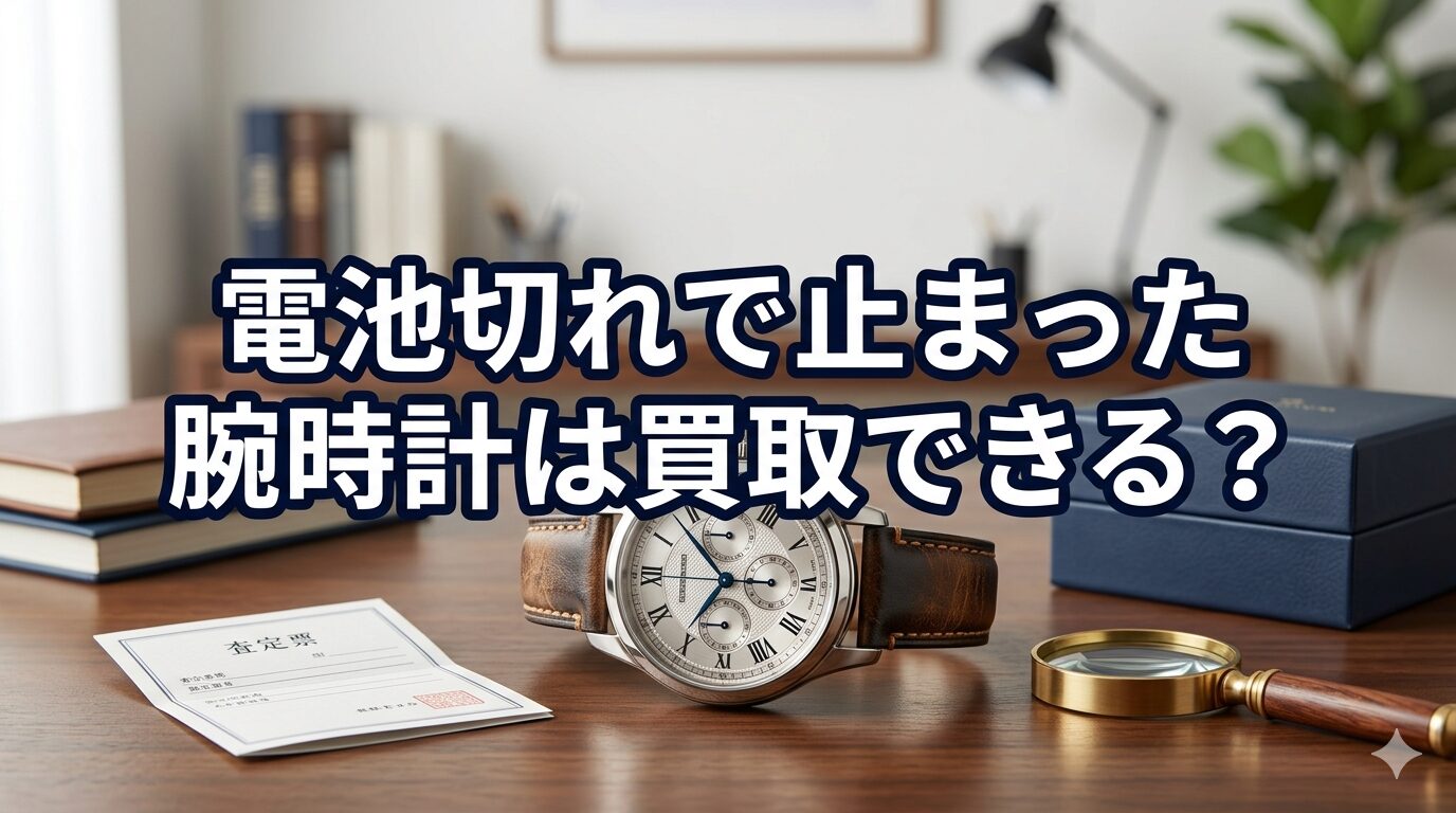電池切れで止まった腕時計は買取できる？